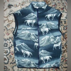 vintage fleece vest